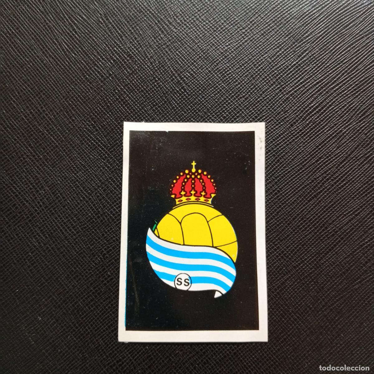 Cromos de F&uacute;tbol: ESCUDO REAL SOCIEDAD FHER 1968 1969 CROMO FUTBOL 68 69 LIGA - DESPEGADO - A128 PG55