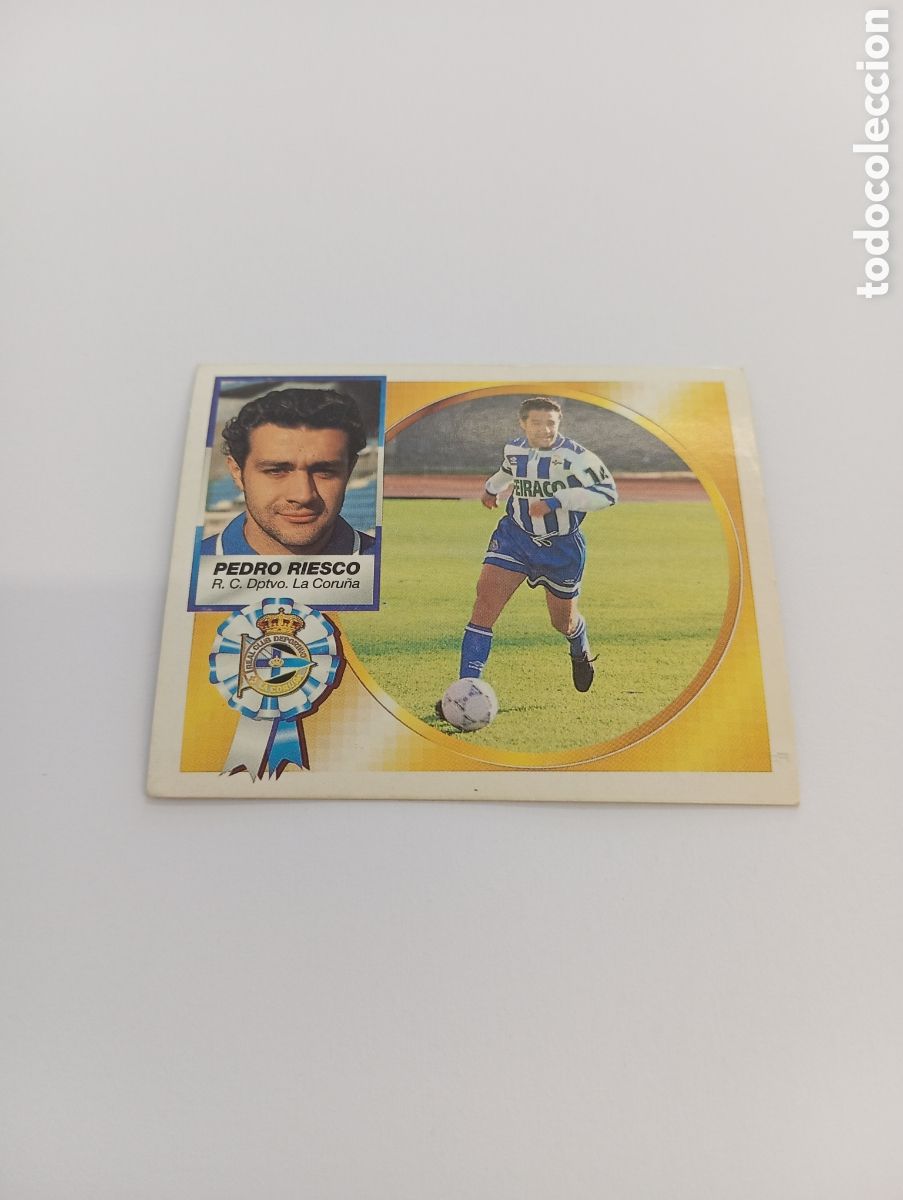 Cromos de F&uacute;tbol: PEDRO RIESCO Deportivo Liga Este 1994 1995 NUEVO SIN PEGAR PANINI 94 95