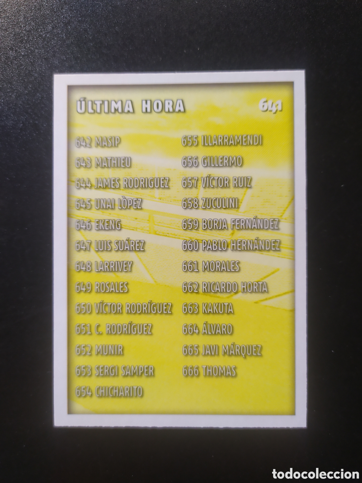 Cartes &agrave; collectionner de Football: Mundicromo fichas Liga 2014 2015 14 15 &iacute;ndice &uacute;ltima hora n&deg; 641