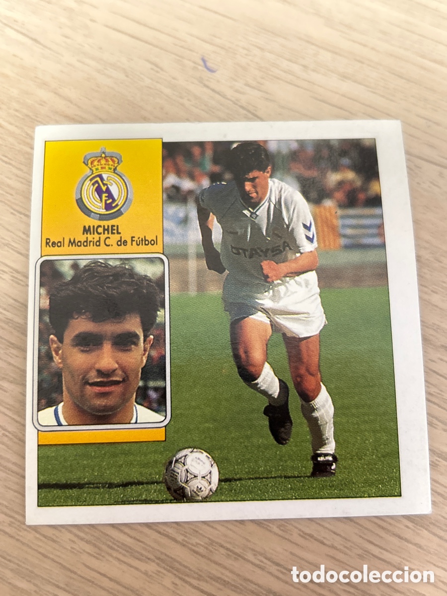 Football Stickers: MICHEL REAL MADRID LIGA ESTE 1992 1993 92 93 SIN PEGAR NUNCA PEGADO