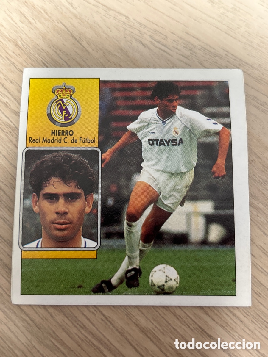 Cartes &agrave; collectionner de Football: HIERRO REAL MADRID LIGA ESTE 1992 1993 92 93 SIN PEGAR NUNCA PEGADO