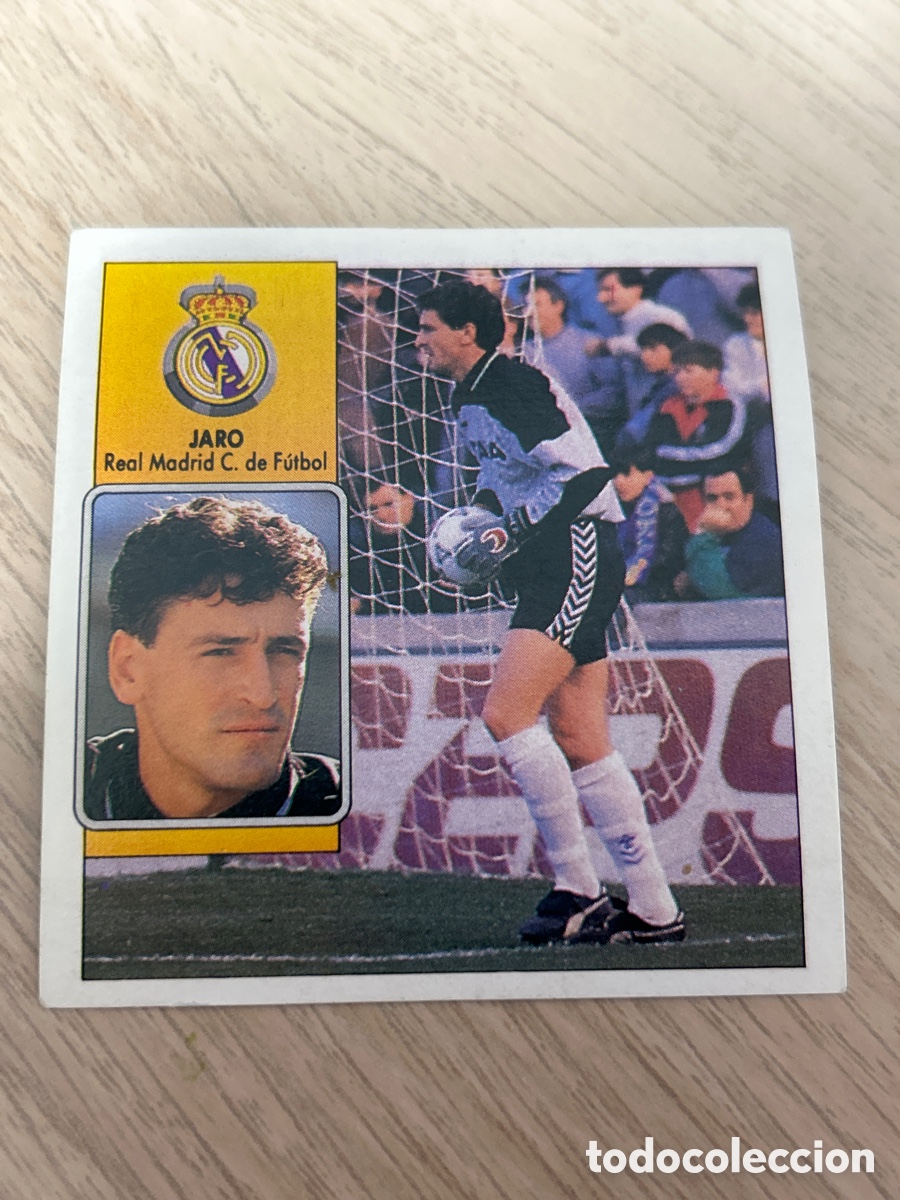 Fu&szlig;ball-Sticker: JARO REAL MADRID LIGA ESTE 1992 1993 92 93 SIN PEGAR NUNCA PEGADO