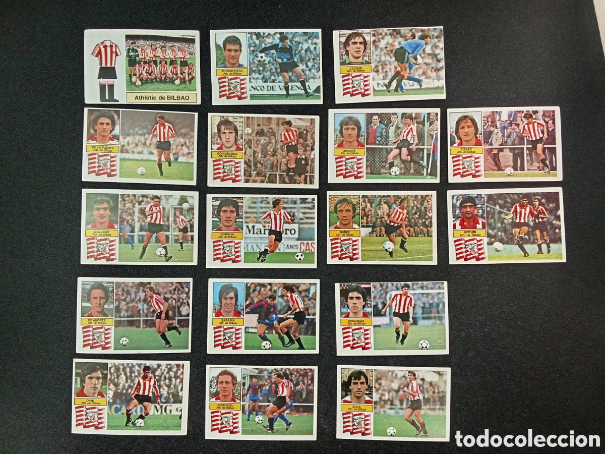 Figurine di Calcio: LOTE 17 CROMOS DIFERENTES BILBAO LIGA ESTE 82 83 1982 1983 NUEVOS