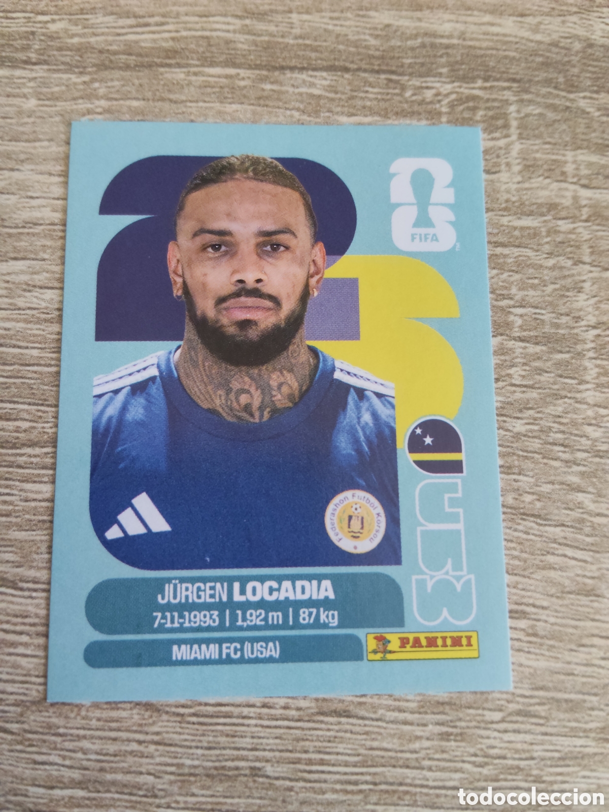 Cromos de F&uacute;tbol: Panini mundial 2026 CUW 17 Jurgen Locadia Curazao