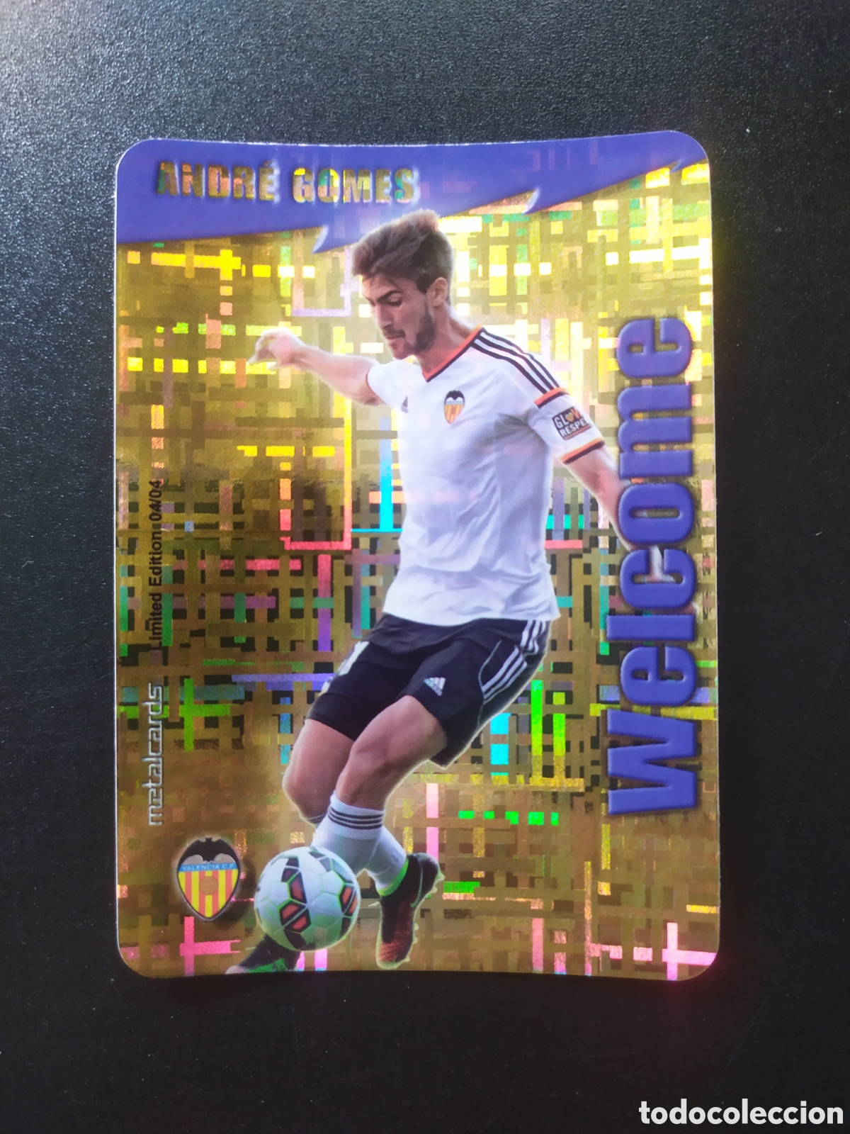 Cartes &agrave; collectionner de Football: Mundicromo fichas Liga 2014 2015 14 15 Andr&eacute; Gomes welcome limited edition 4/4 tetris Valencia
