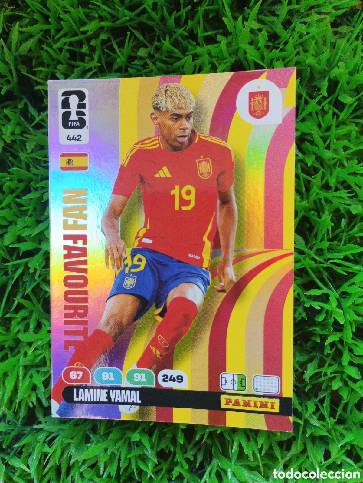 Cromos de F&uacute;tbol: Lamine Yamal Espa&ntilde;a FAN FAVOURITE Adrenalyn XL Mundial 2026 # 442