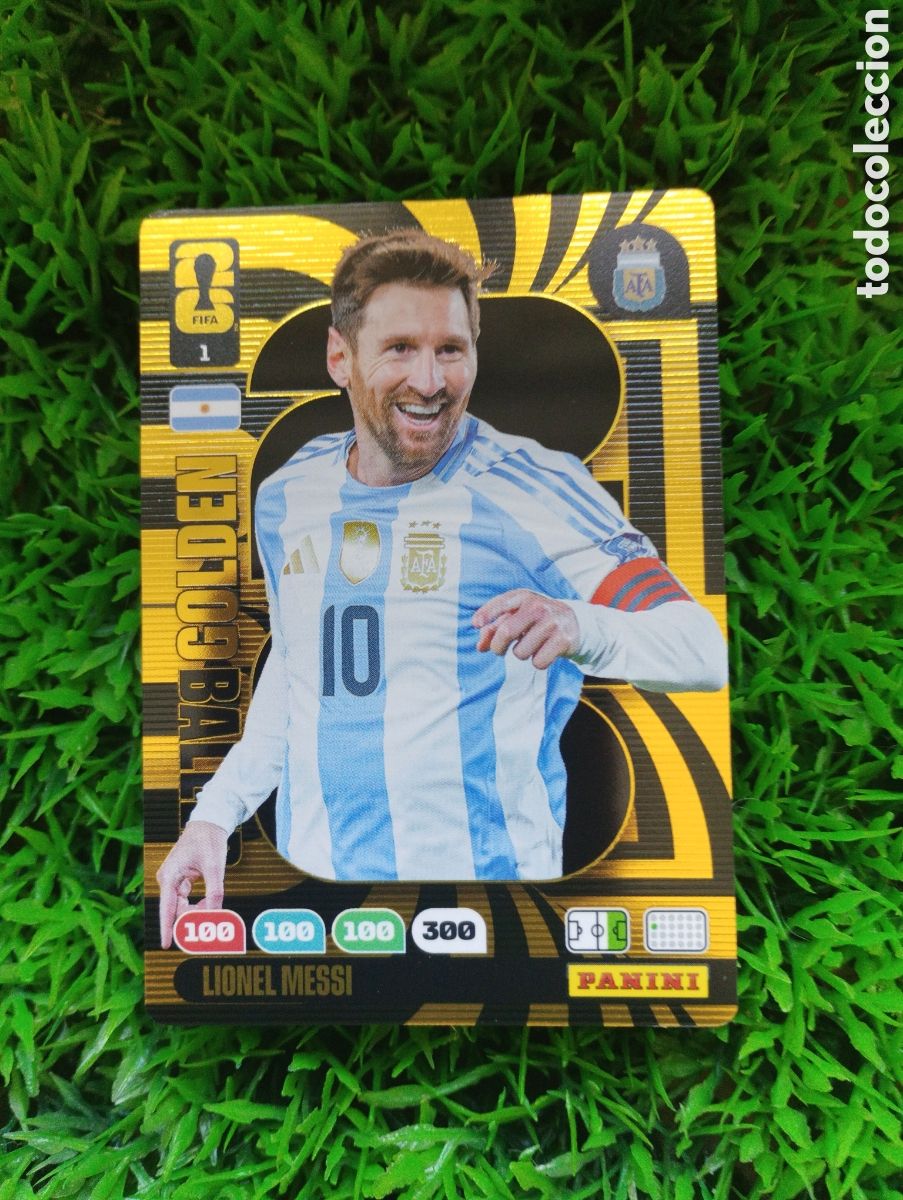 Football Stickers: Messi Argentina GOLDEN BALLER Adrenalyn XL Mundial 2026 # 1