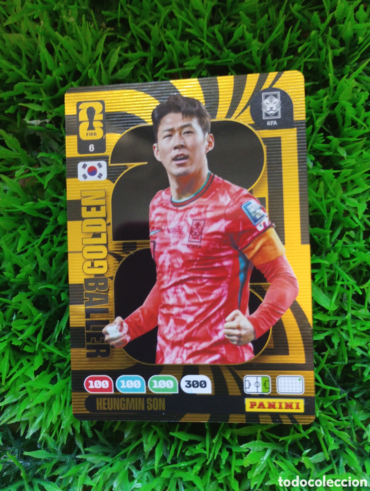 Cartes &agrave; collectionner de Football: Son Corea Del Sur GOLDEN BALLER Adrenalyn XL Mundial 2026 # 6