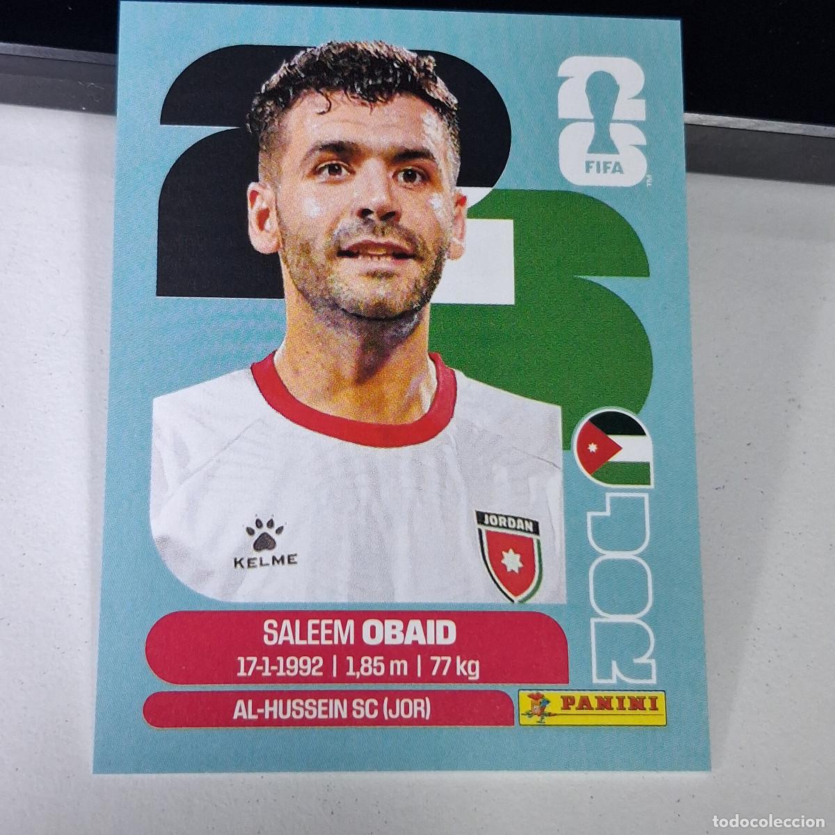 Cartes &agrave; collectionner de Football: B1 JOR7 SALEEM OBAID 7 JORDANIA JOR MUNDIAL FIFA WORLD CUP 2026 STICKER PANINI