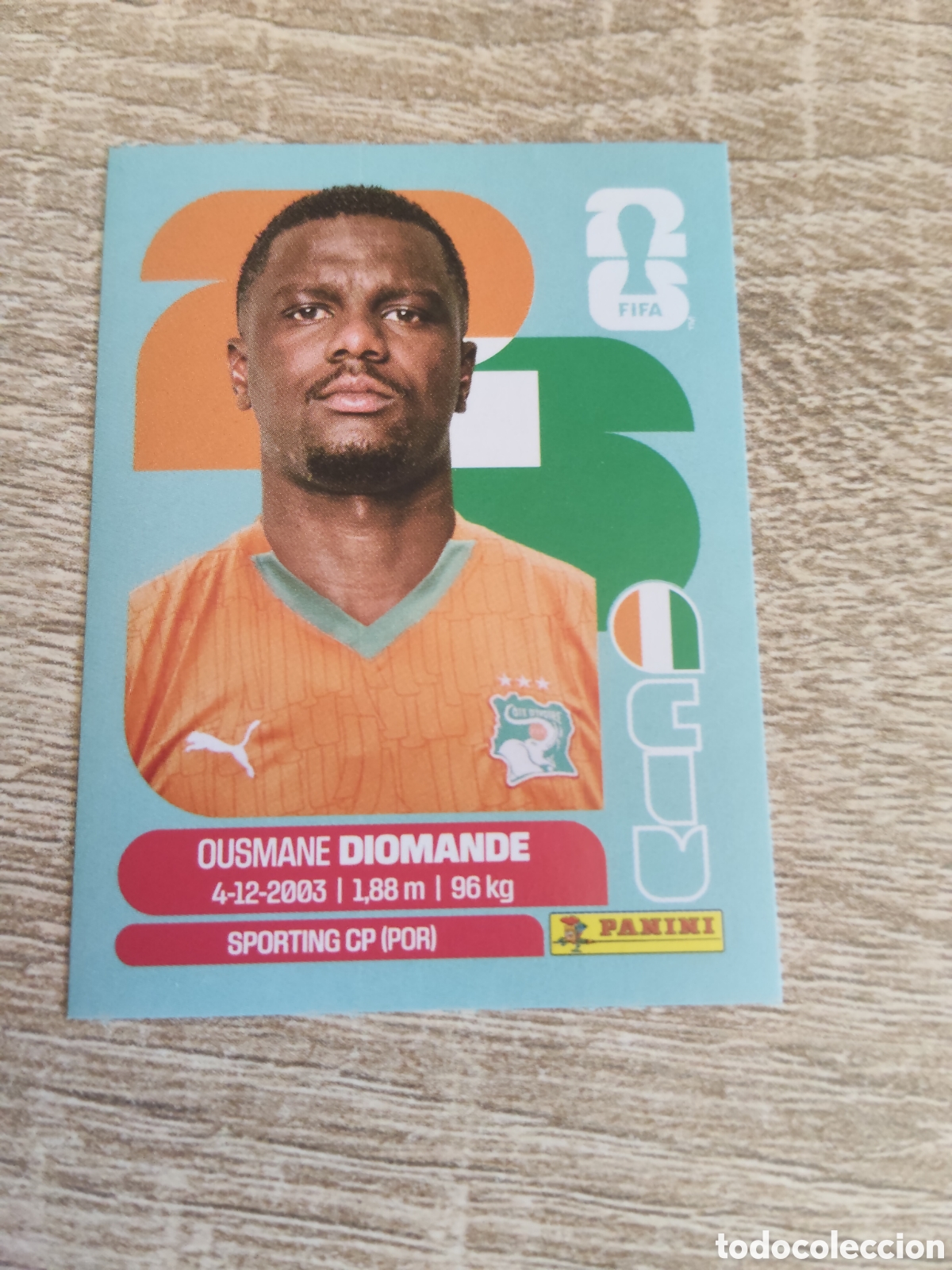 Cartes &agrave; collectionner de Football: Panini mundial 2026 CIV 9 Ousmane Diomande Costa de Marfil
