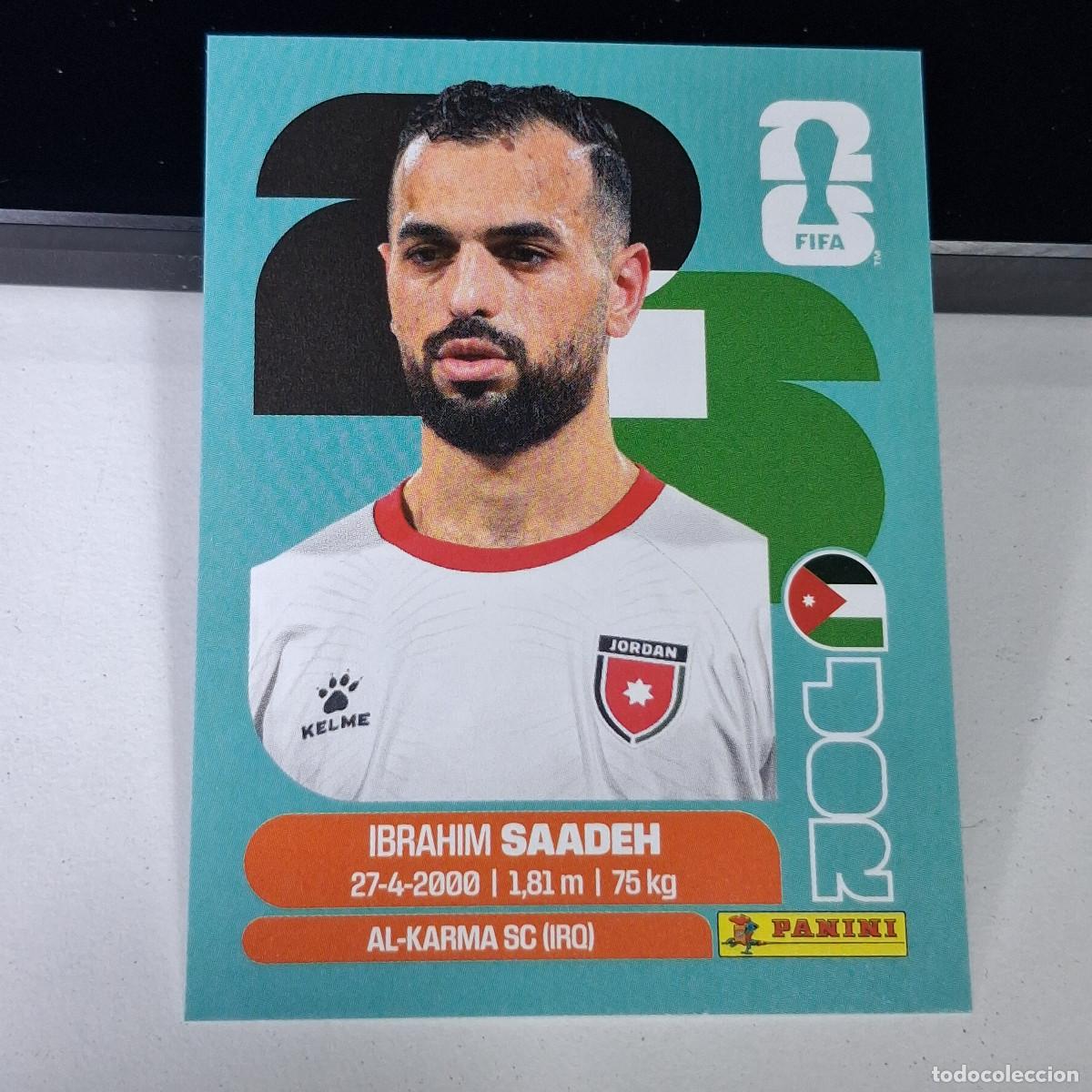 Cartes &agrave; collectionner de Football: B1 JOR9 IBRAHIM SAADEH 9 JORDANIA JOR MUNDIAL FIFA WORLD CUP 2026 STICKER PANINI