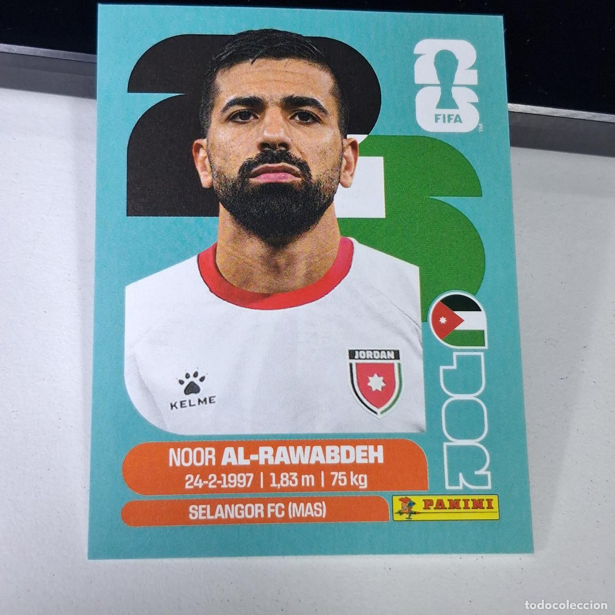 Cartes &agrave; collectionner de Football: B1 JOR 11 JOR11 NOOR AL-RAWABDEH JORDANIA JOR MUNDIAL FIFA WORLD CUP 2026 STICKER PANINI