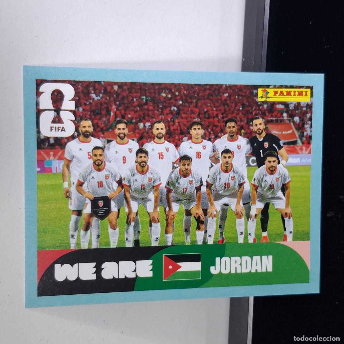 Cromos de F&uacute;tbol: B1 JOR13 TEAM PHOTO EQUIPO 13 JORDANIA JOR MUNDIAL FIFA WORLD CUP 2026 STICKER PANINI