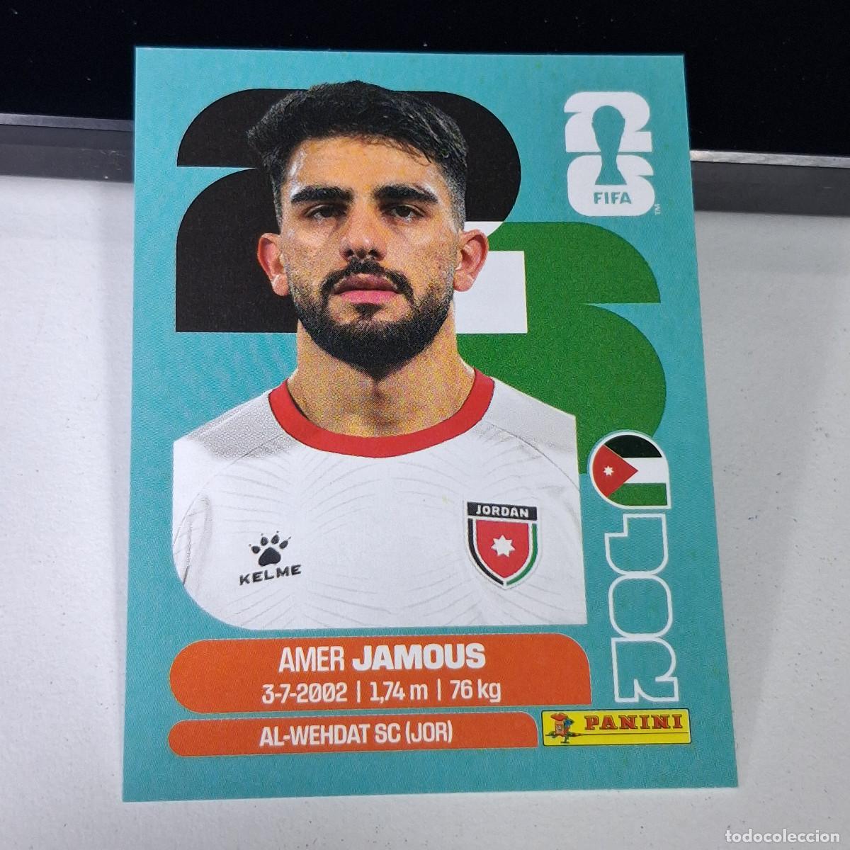 Cromos de Futebol: B1 JOR 14 JOR14 AMER JAMOUS JORDANIA JOR MUNDIAL FIFA WORLD CUP 2026 STICKER PANINI