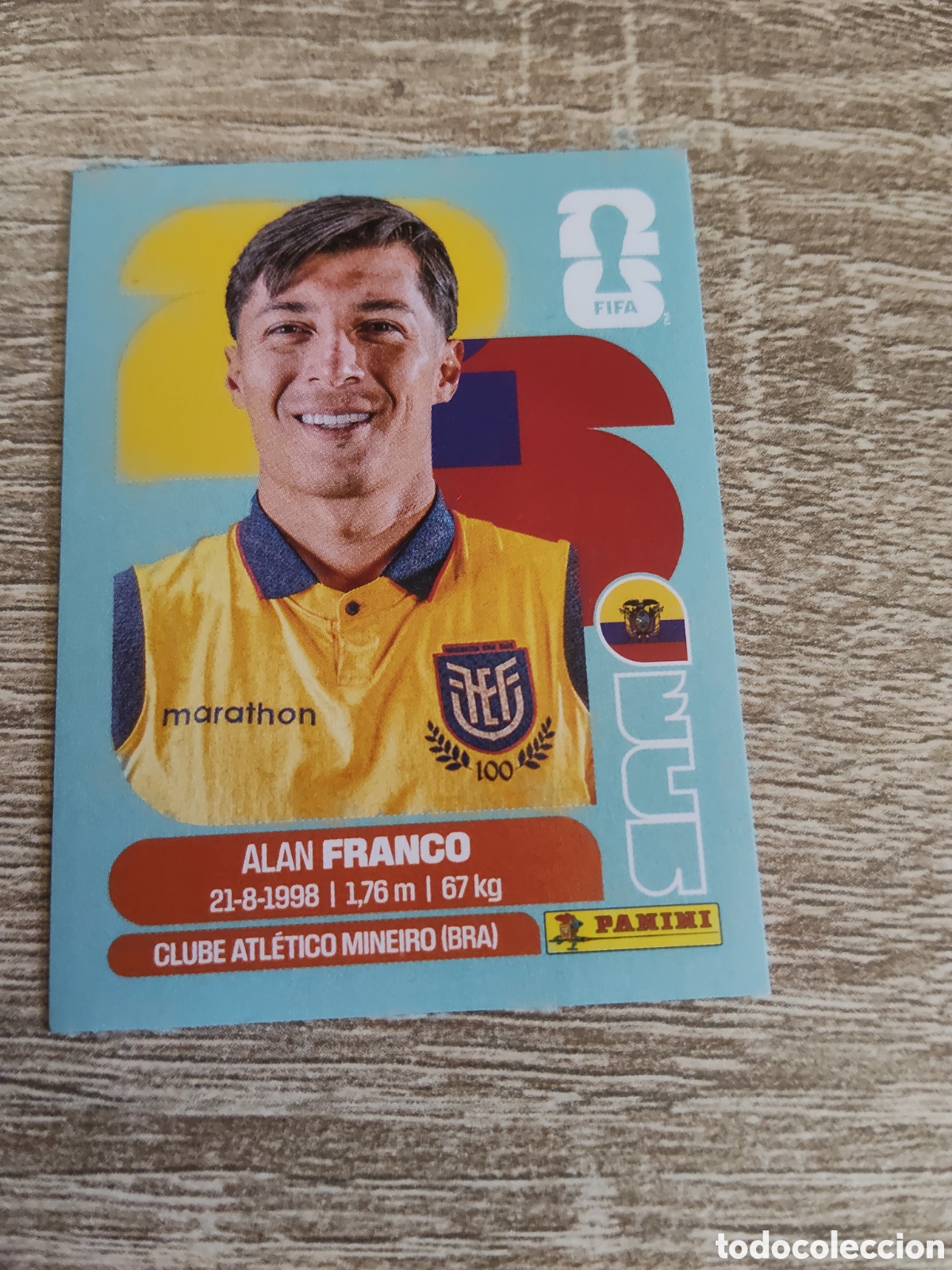 Cromos de F&uacute;tbol: Panini mundial 2026 ECU 10 Alan Franco Ecuador