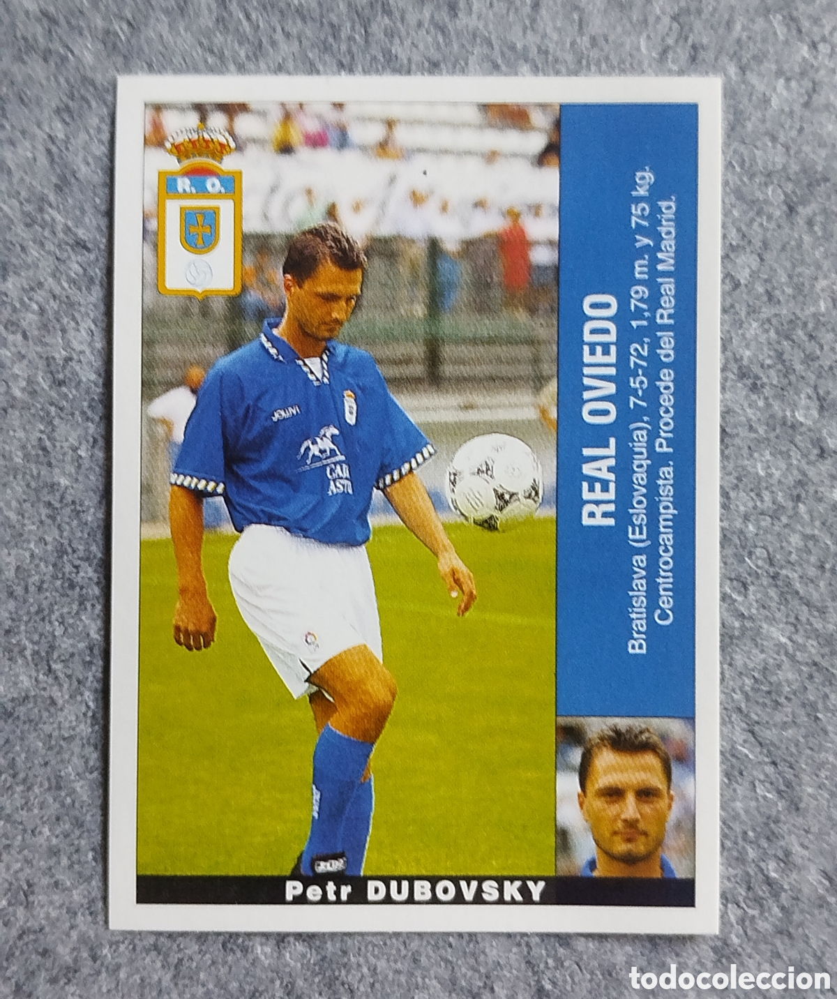 Cromos de F&uacute;tbol: &Uacute;LTIMO FICHAJE CROMO DUBOVSKY OVIEDO PANINI LIGA 1995 95 96 NUNCA PEGADO SIN PEGAR