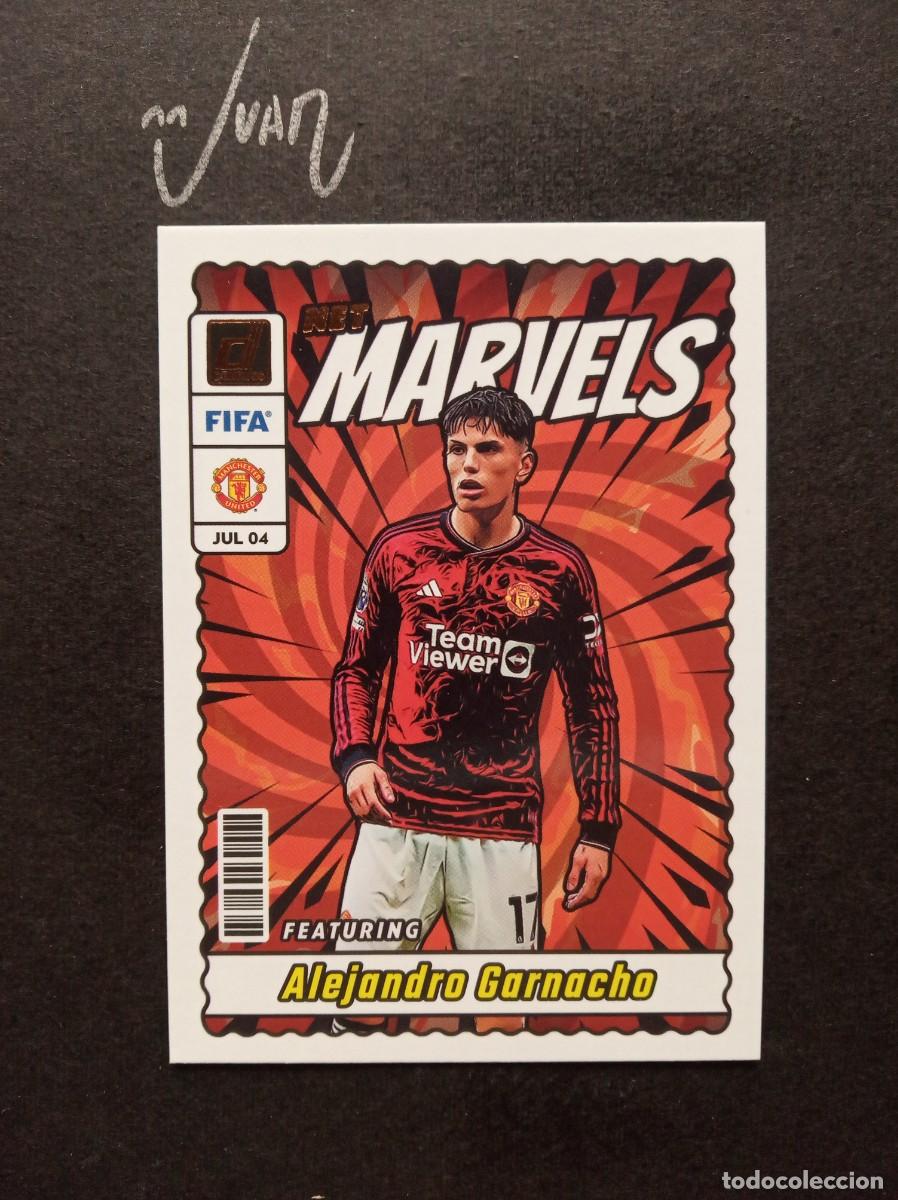 Football Stickers: N&ordm; 14 NET MARVELS GARNACHO MANCHESTER UNITED ⚽ PANINI &reg; DONRUSS SOCCER 2023 2024 23 24 NUEVO
