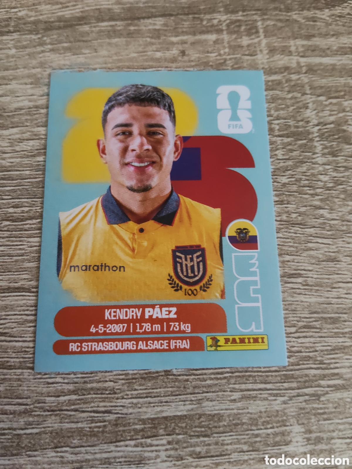Cromos de F&uacute;tbol: Panini mundial 2026 ECU 11 Kendry P&aacute;ez Ecuador
