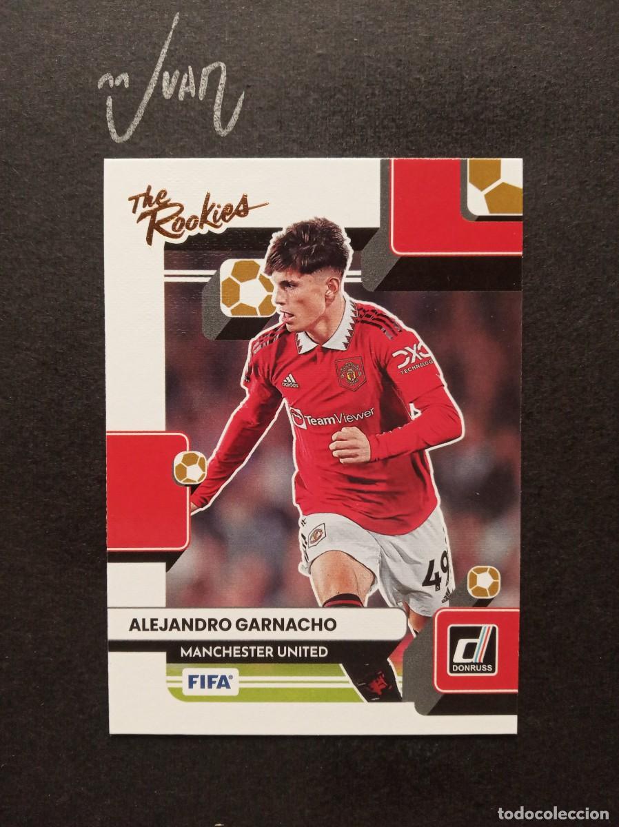 Football Stickers: N&ordm; 23 THE ROOKIES CANVAS GARNACHO MANCHESTER UNITED ⚽ PANINI &reg; DONRUSS 2022 2023 22 23 NUEVO
