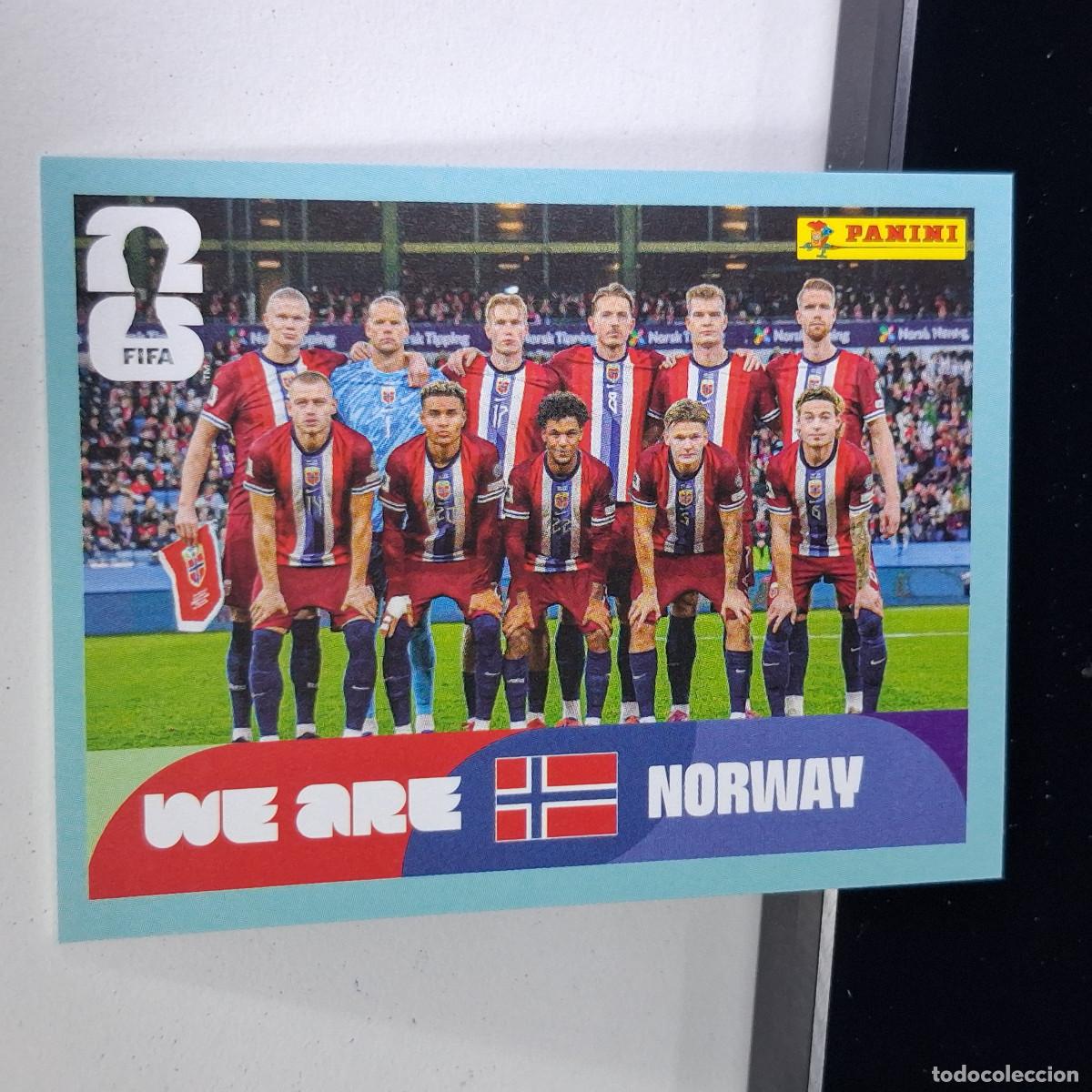 Cromos de F&uacute;tbol: B1 NOR 13 NOR13 PLANTILLA EQUIPO TEAM NORUEGA NORWAY NOR MUNDIAL FIFA WORLD CUP 2026 STICKER PANINI