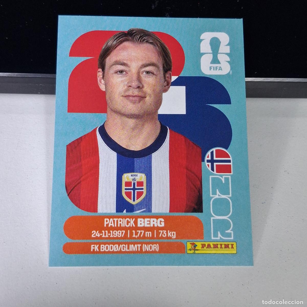 Fu&szlig;ball-Sticker: B1 NOR 14 NOR14 PATRICK BERG NORUEGA NORWAY NOR MUNDIAL FIFA WORLD CUP 2026 STICKER PANINI