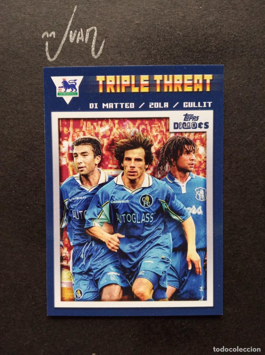 Figurine di Calcio: TRIPLE THREAT DI MATTEO / ZOLA / GULLIT CHELSEA FC ⚽ TOPPS &reg; DECADES 1990's PREMIER 2025 25 NUEVO