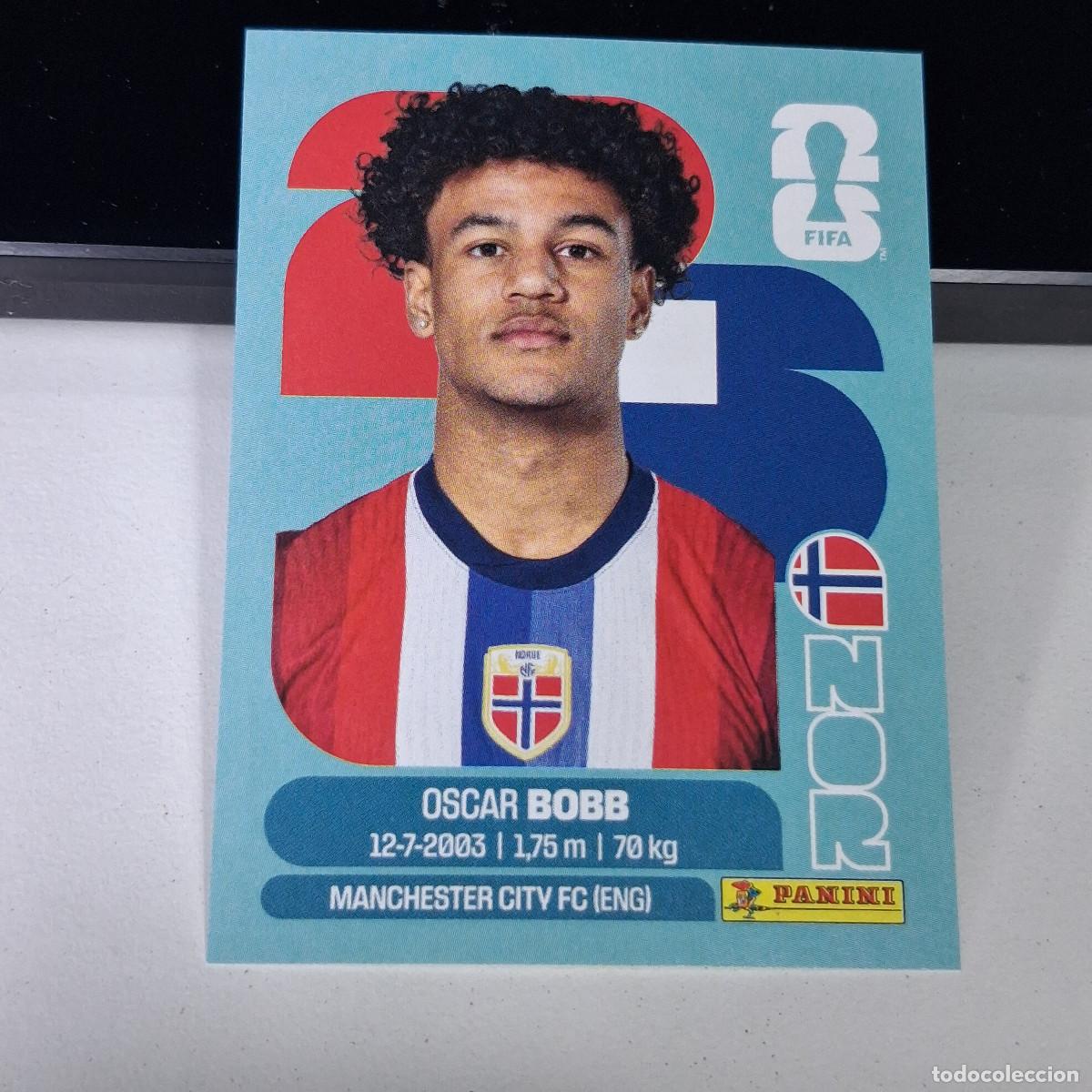 Football Stickers: B1 NOR20 OSCAR BOBB 20 NORUEGA NORWAY NOR MUNDIAL FIFA WORLD CUP 2026 STICKER PANINI