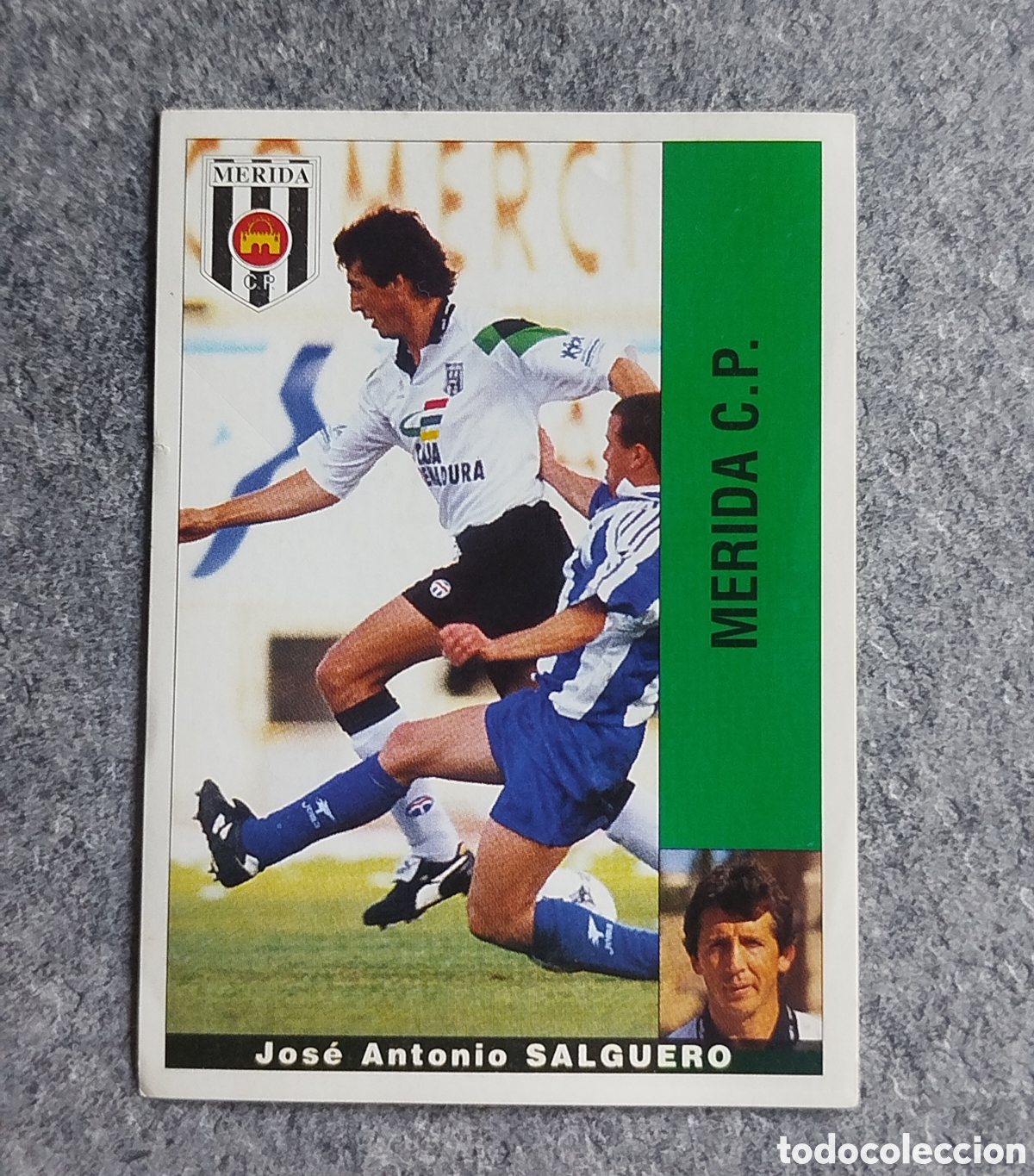Football Stickers: BAJA CROMO SALGUERO M&Eacute;RIDA PANINI LIGA 1995 95 96 NUNCA PEGADO SIN PEGAR