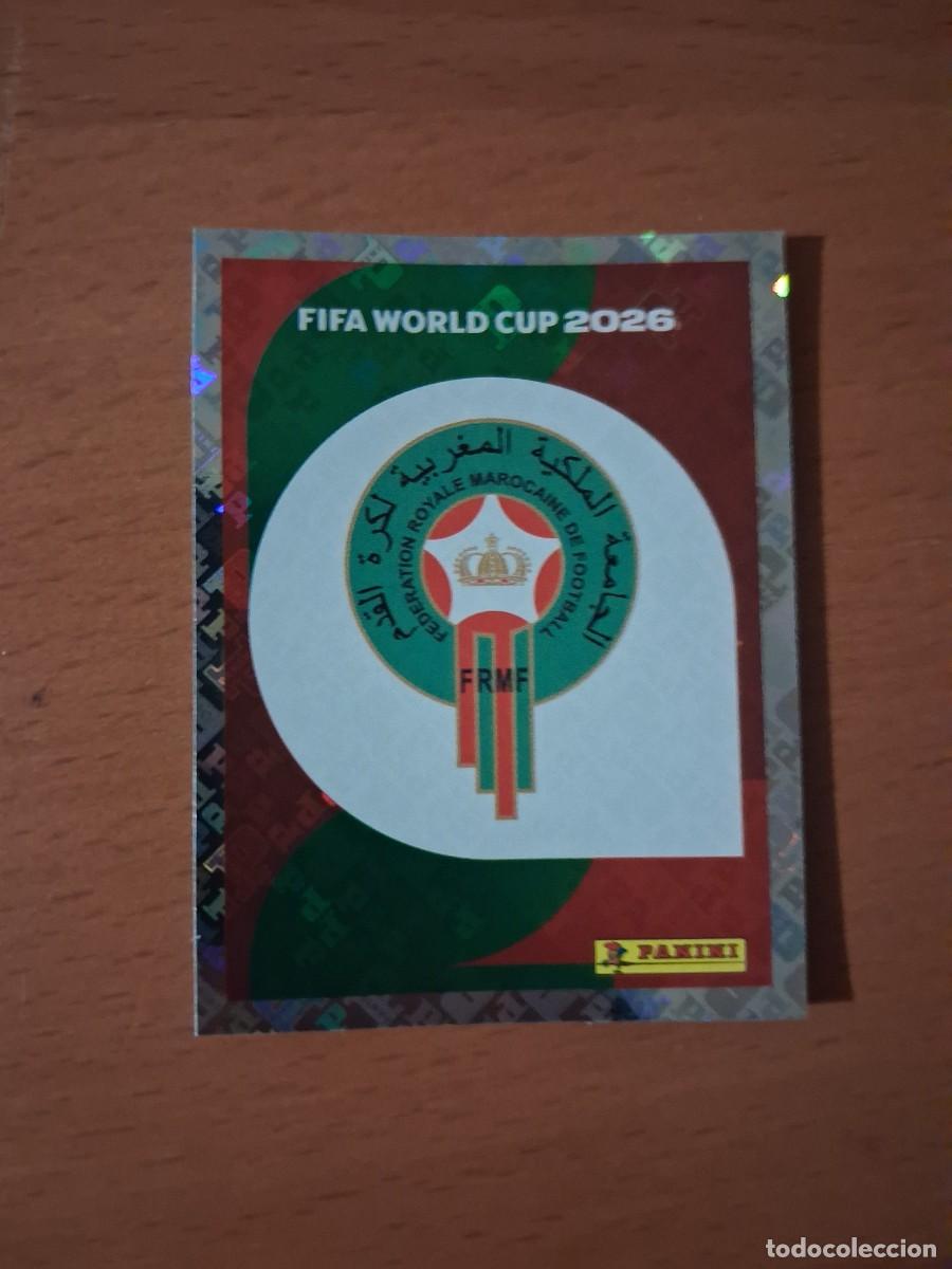 Fu&szlig;ball-Sticker: Fifa World Cup 26 Mundial 2026 MAR 1 Marruecos Escudo Logo