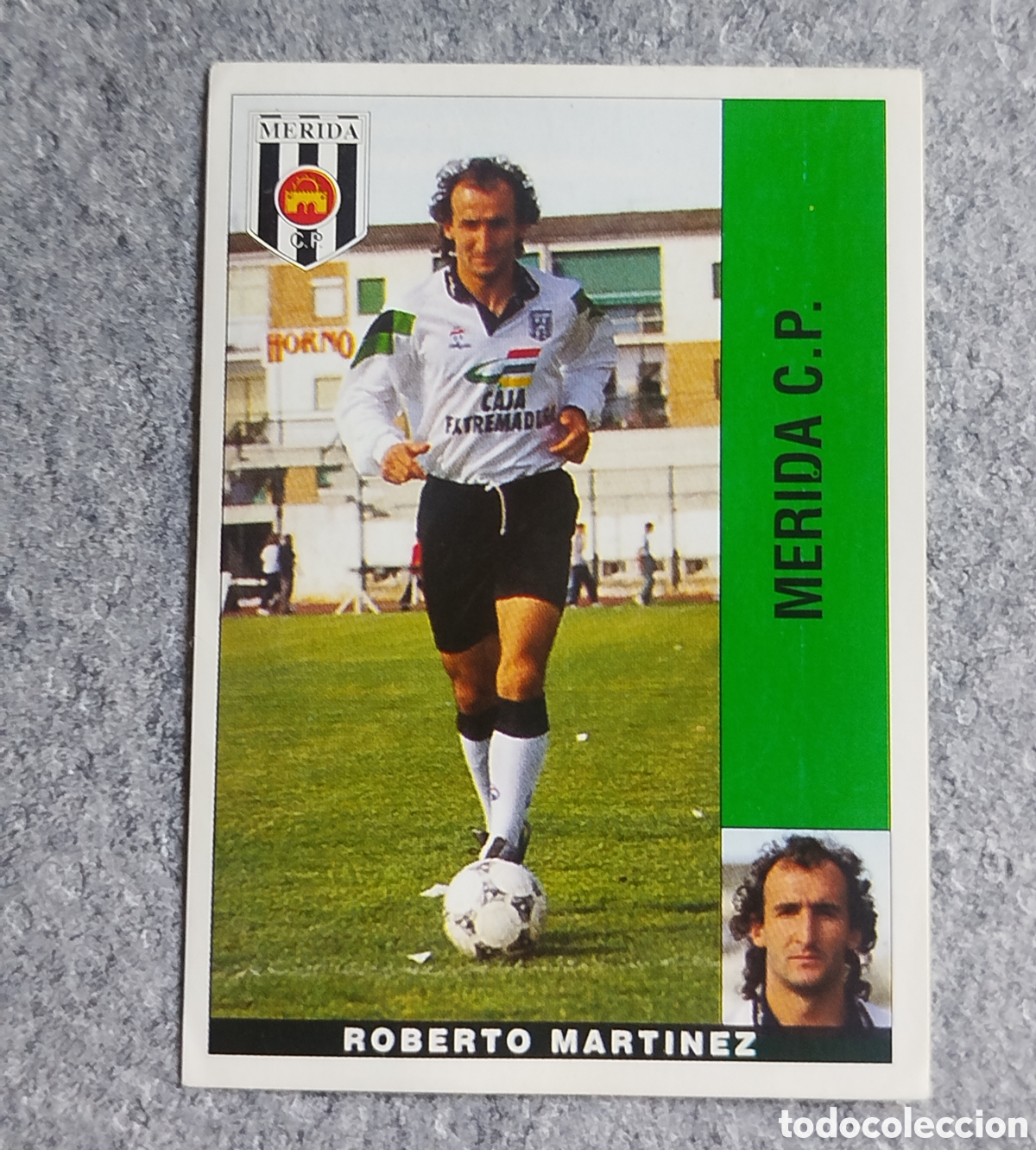 Cromos de F&uacute;tbol: BAJA CROMO ROBERTO MART&Iacute;NEZ M&Eacute;RIDA PANINI LIGA 1995 95 96 NUNCA PEGADO SIN PEGAR