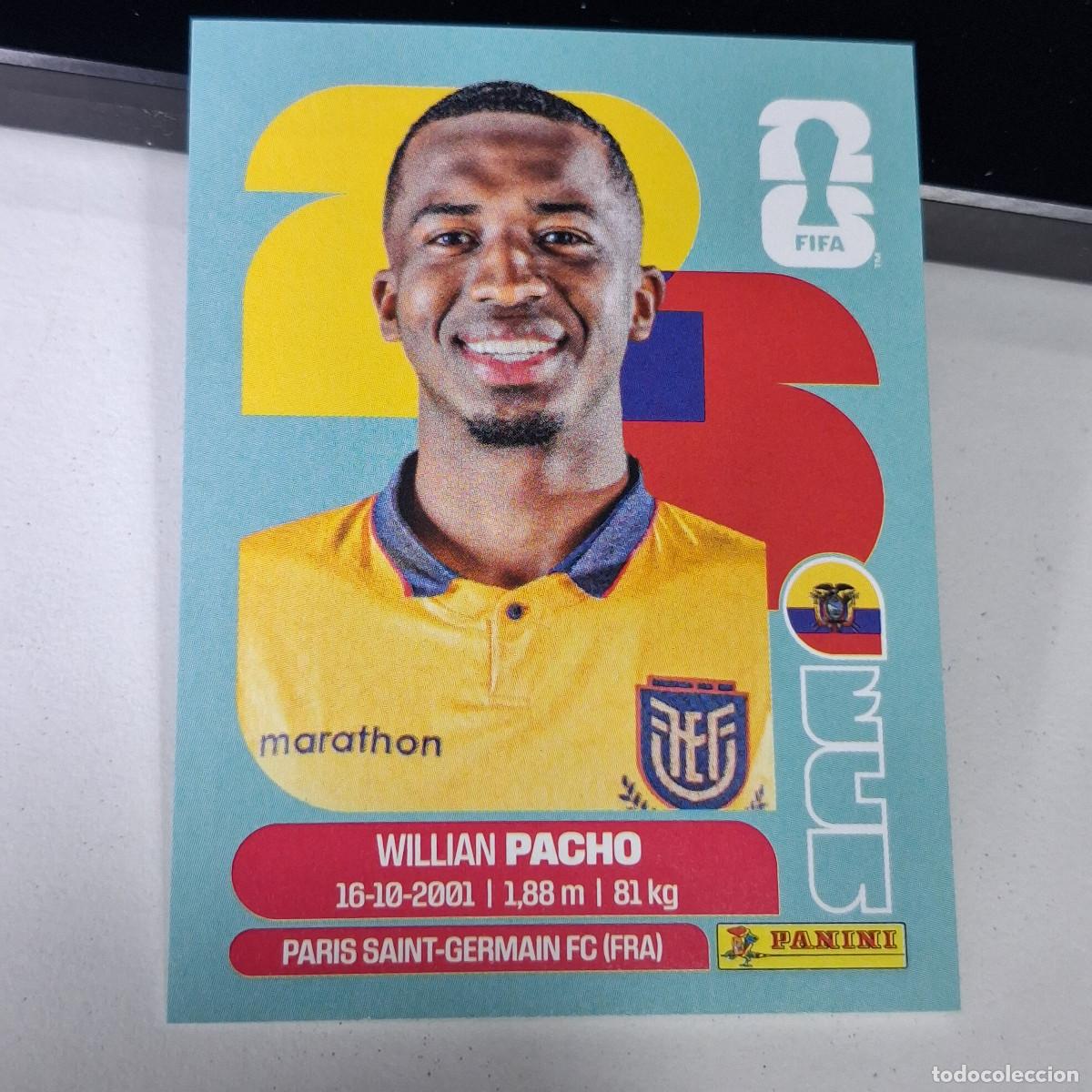 Cromos de F&uacute;tbol: B1 ECU6 WILLIAN PACHO 6 ECUADOR ECU MUNDIAL FIFA WORLD CUP 2026 STICKER PANINI