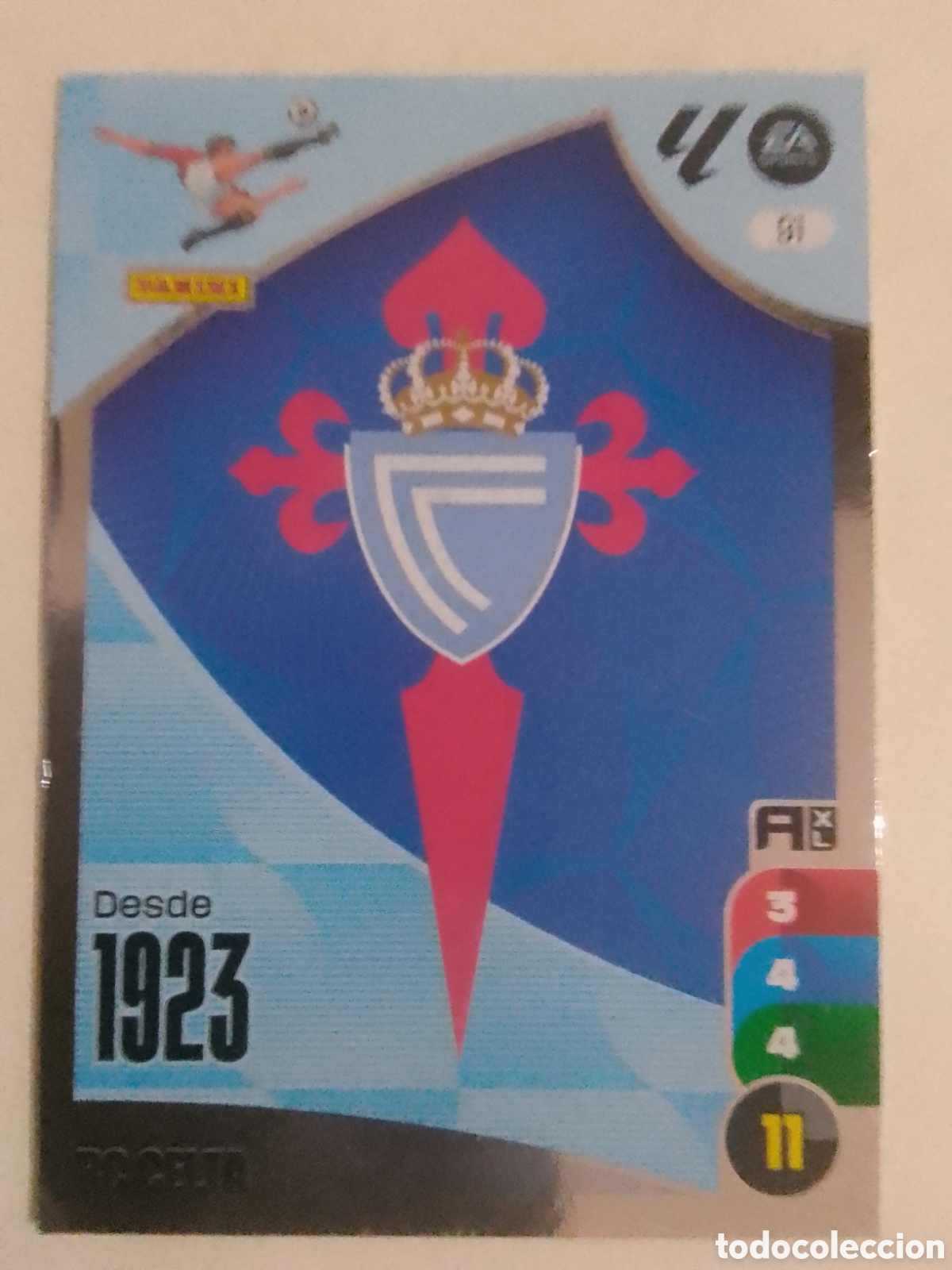 Cromos de F&uacute;tbol: Adrenalyn XL 2024-25 n&deg; 91 escudo Celta.