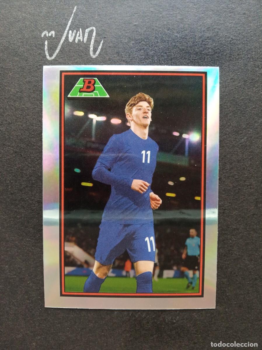 Football Stickers: 89B 20 ANTHONY GORDON INGLATERRA NEWCASTLE UNITED ⚽ TOPPS &reg; BOWMAN CHROME UEFA UNDER 21 2023 NUEVO