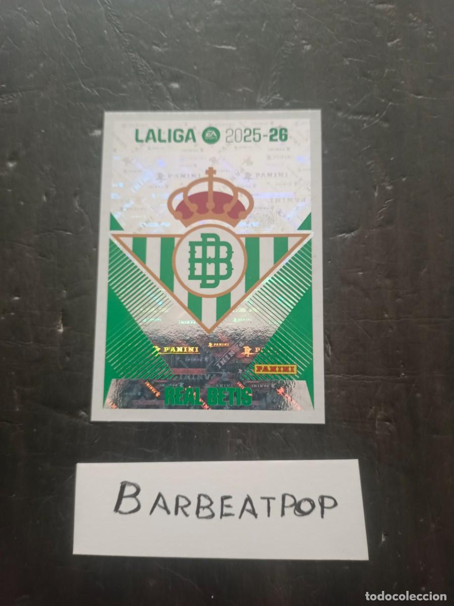 Fu&szlig;ball-Sticker: CROMO LIGA ESTE PANINI 2025 2026 REAL BETIS ESCUDO