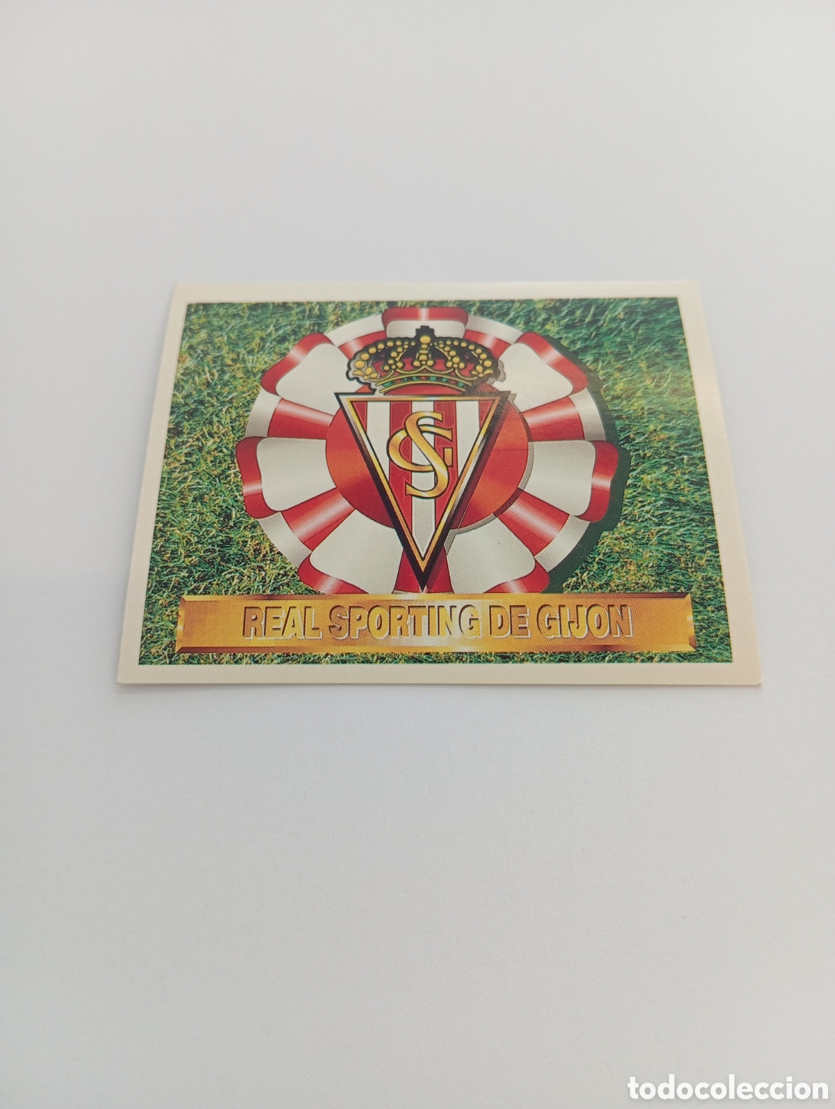 Cromos de F&uacute;tbol: ESCUDO Sporting de Gij&oacute;n Liga Este 1994 1995 NUEVO SIN PEGAR PANINI 94 95