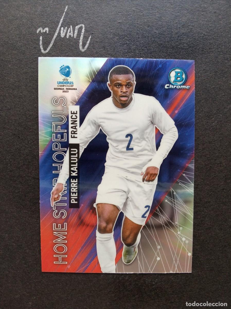 Football Stickers: HS-6 PIERRE KALULU FRANCIA AC MILAN FRANCE ⚽ TOPPS &reg; BOWMAN CHROME UEFA EURO UNDER 21 2023 NUEVO