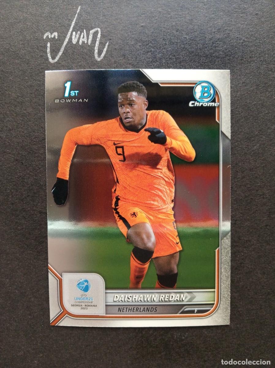 Football Stickers: N&ordm; 38 DAISHAWN REDAN NETHERLANDS HERTHA BERLIN ⚽ TOPPS &reg; 1ST BOWMAN CHROME UEFA UNDER 21 2023 NUEVO