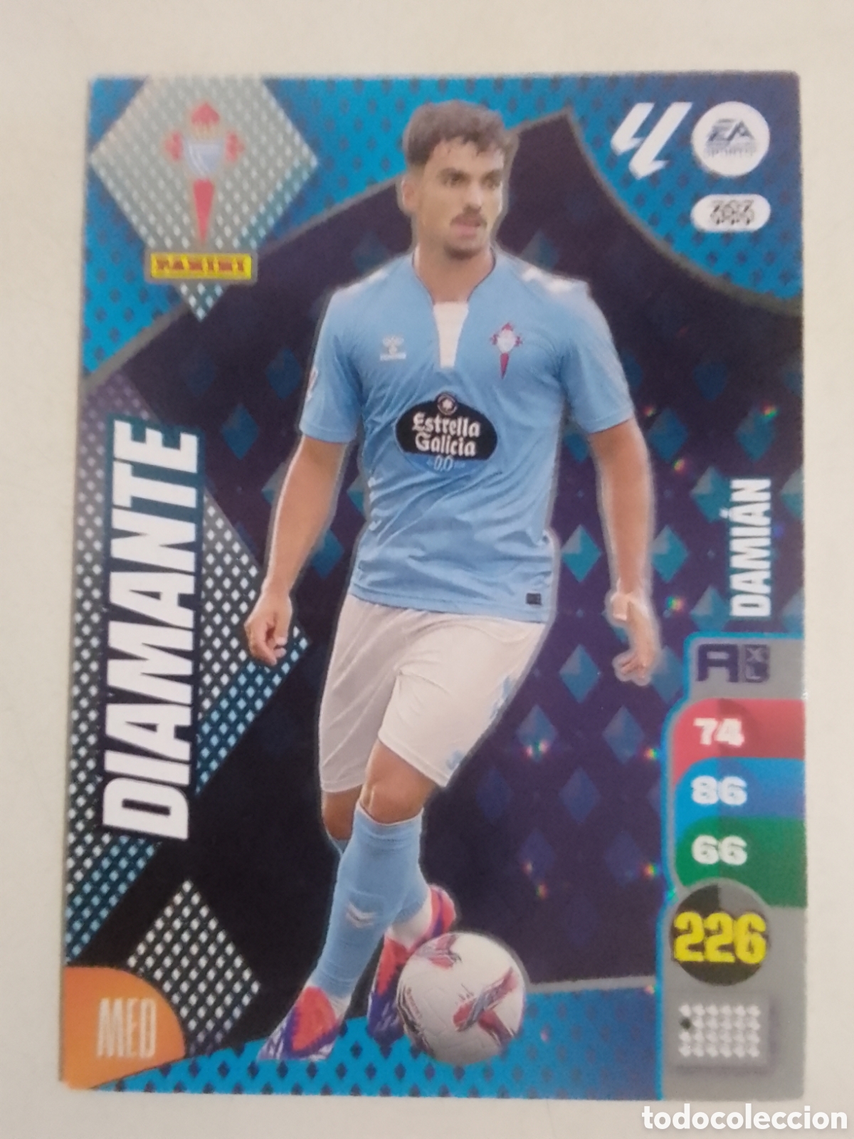 Football Stickers: Adrenalyn XL 2024-25 n&deg; 393 Dami&aacute;n &bull; Celta. DIAMANTE.