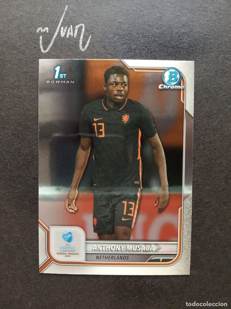 Cartes &agrave; collectionner de Football: N&ordm; 47 ANTHONY MUSABA NETHERLANDS FENERBAHCE ⚽ TOPPS &reg; 1ST BOWMAN CHROME UEFA UNDER 21 2023 NUEVO