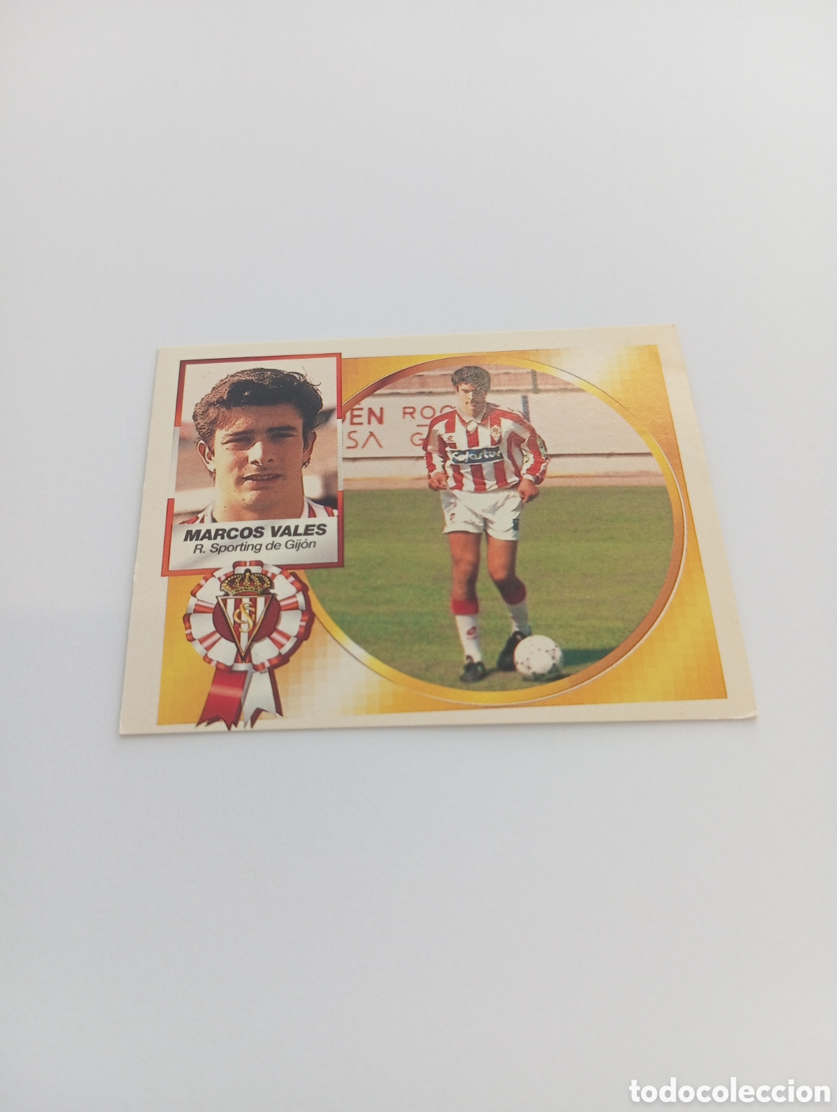 Cartes &agrave; collectionner de Football: MARCOS VALES COLOCA Sporting de Gij&oacute;n Liga Este 1994 1995 NUEVO SIN PEGAR PANINI 94 95