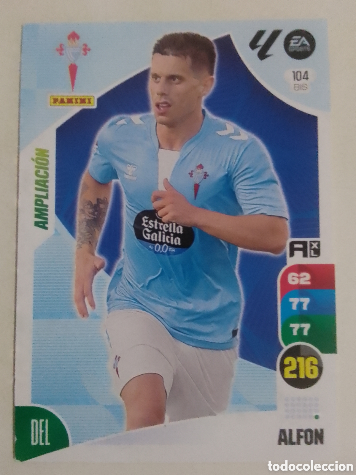 Cartes &agrave; collectionner de Football: Adrenalyn XL 2024-25 n&deg; 104 BIS Alfon &bull; Celta. AMPLIACI&Oacute;N.