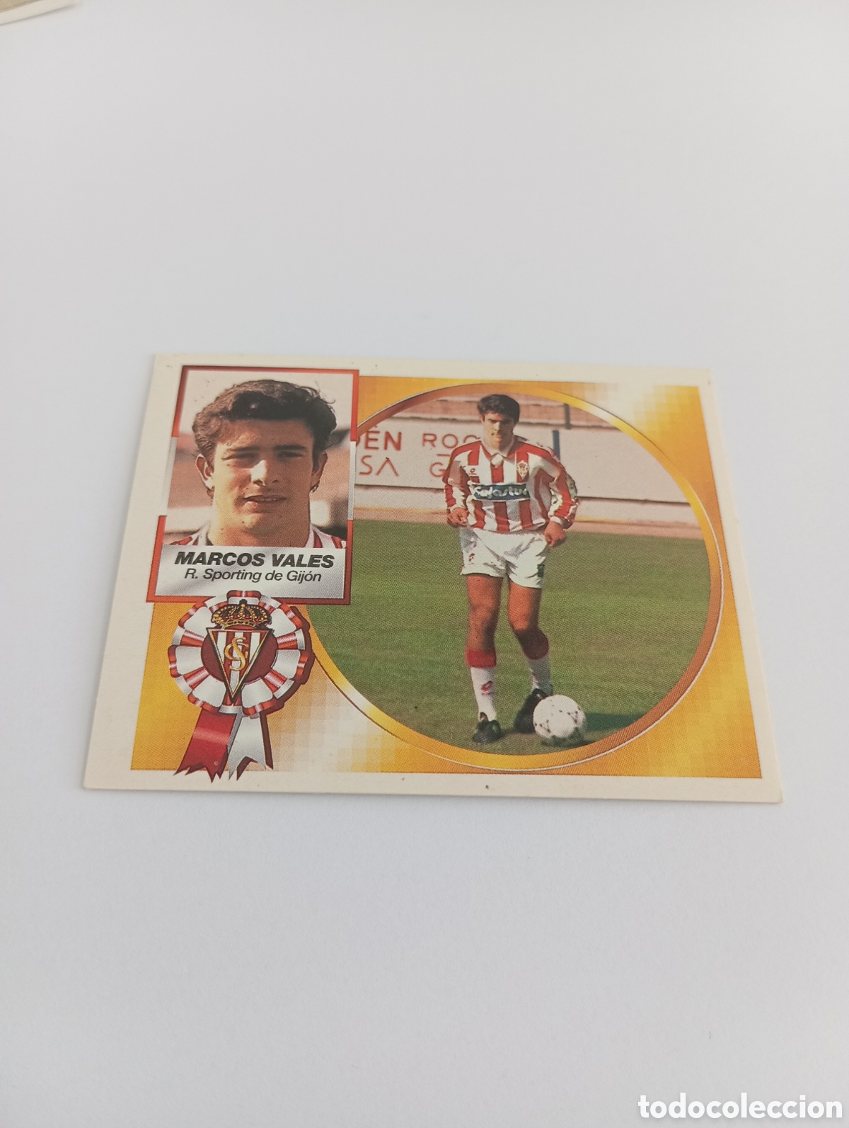 Cartes &agrave; collectionner de Football: MARCOS VALES COLOCA Sporting de Gij&oacute;n Liga Este 1994 1995 NUEVO SIN PEGAR PANINI 94 95