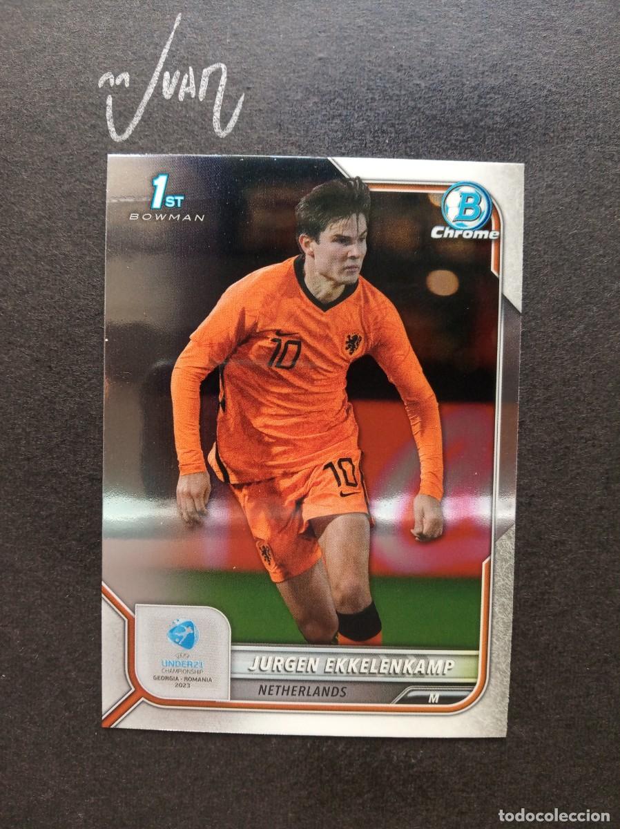 Figurine di Calcio: N&ordm; 51 EKKELENKAMP NETHERLANDS UDINESE ⚽ TOPPS &reg; 1ST BOWMAN CHROME UEFA UNDER 21 2023 NUEVO