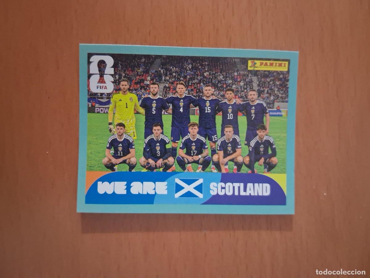 Fu&szlig;ball-Sticker: Fifa World Cup 26 Mundial 2026 SCO 13 Escocia Foto de Equipo Alineacion Plantilla
