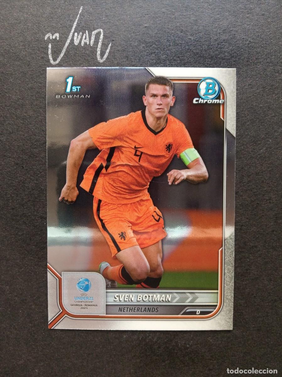 Fu&szlig;ball-Sticker: N&ordm; 73 SVEN BOTMAN NETHERLANDS NEWCASTLE UNITED ⚽ TOPPS &reg; 1ST BOWMAN CHROME UEFA UNDER 21 2023 NUEVO