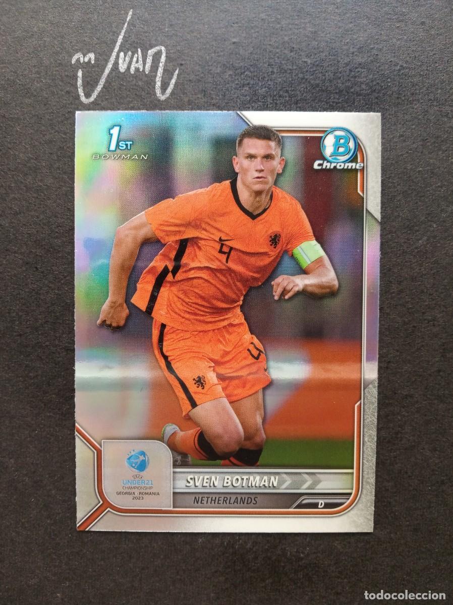 Fu&szlig;ball-Sticker: 73 REFRACTOR SVEN BOTMAN NETHERLANDS NEWCASTLE ⚽ TOPPS &reg; 1ST BOWMAN CHROME UEFA UNDER 21 2023 NUEVO
