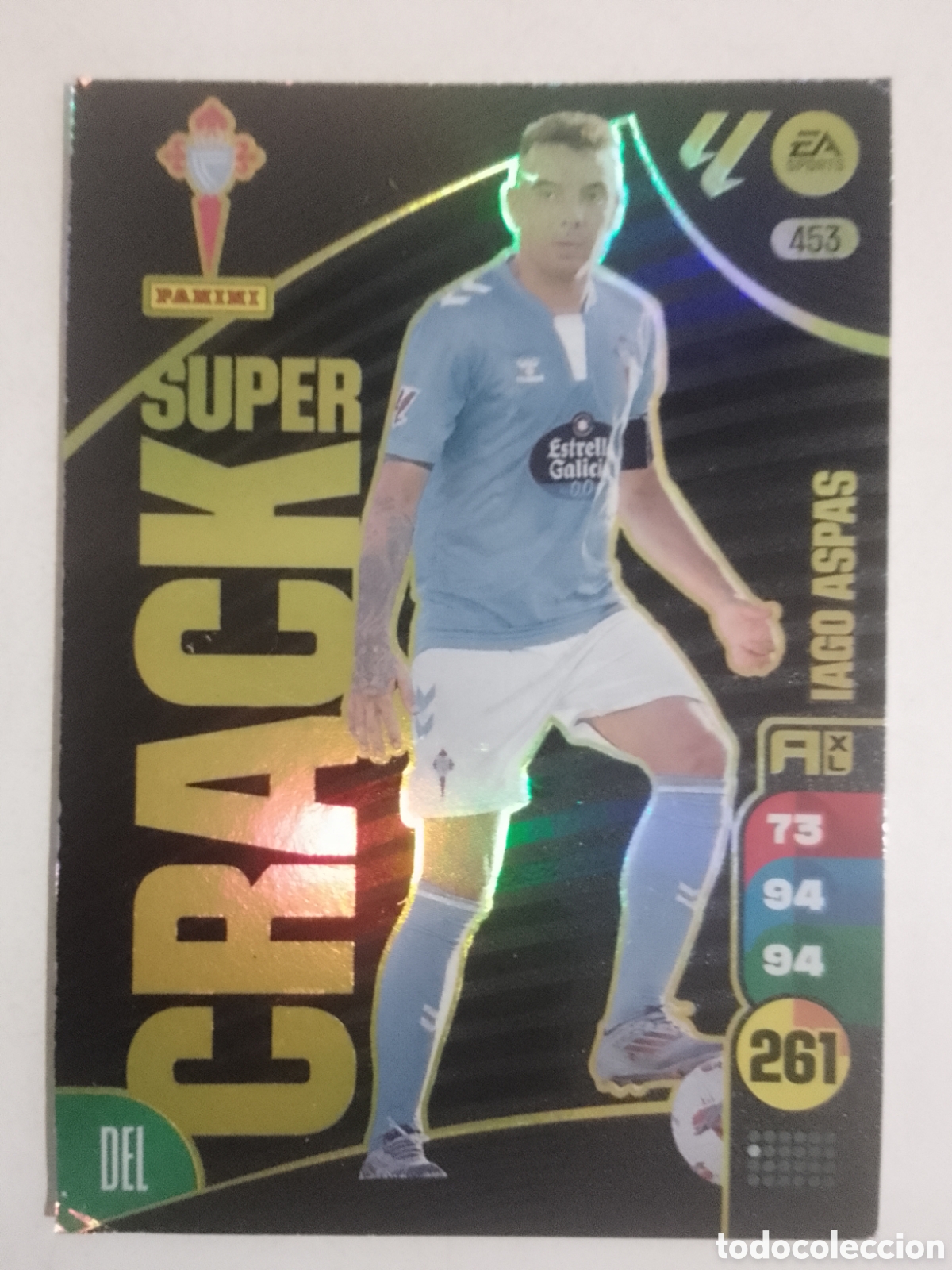 Cartes &agrave; collectionner de Football: Adrenalyn XL 2024-25 n&deg; 453 Iago Aspas &bull; Celta. SUPER CRACK.