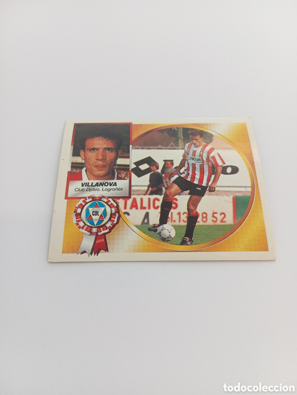 Cartes &agrave; collectionner de Football: VILLANOVA Logro&ntilde;&eacute;s Liga Este 1994 1995 NUEVO SIN PEGAR PANINI 94 95