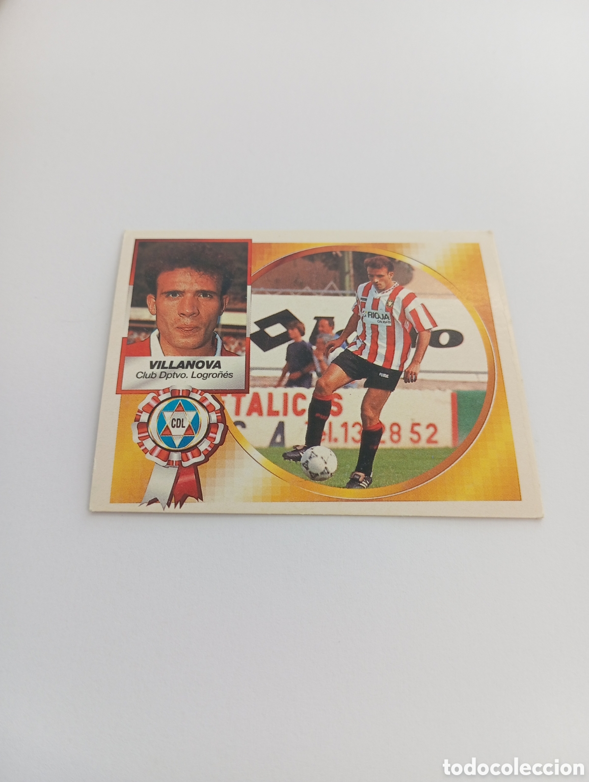 Cartes &agrave; collectionner de Football: VILLANOVA Logro&ntilde;&eacute;s Liga Este 1994 1995 NUEVO SIN PEGAR PANINI 94 95