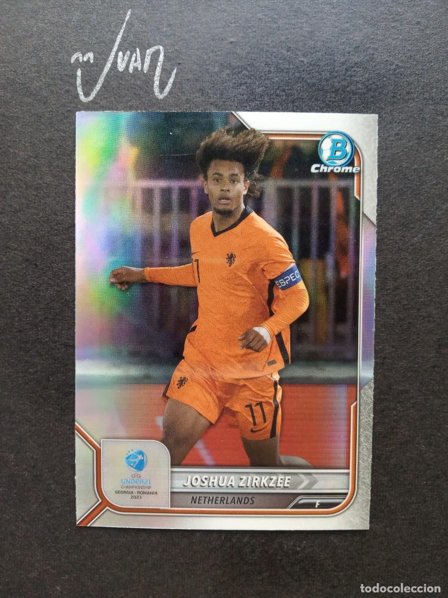 Cromos de Futebol: 149 REFRACTOR ZIRKZEE NETHERLANDS MANCHESTER UNITED ⚽ TOPPS &reg; 1ST BOWMAN CHROME UEFA UNDER 21 2023
